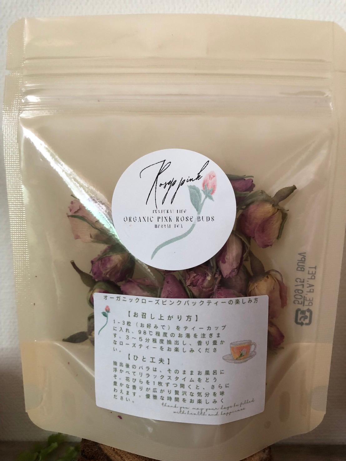 在庫限：美と幸福を運ぶ香りの宝石🌹オーガニックダマスクローズ蕾（10g・約26〜28蕾）｜ハーブティー＆化粧水づくりに